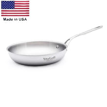 Load image into Gallery viewer, PRO SERIES 8¾-inch GOURMET SKILLET Omelet Pan 430 Induction Ready Stainless Steel Made in USA