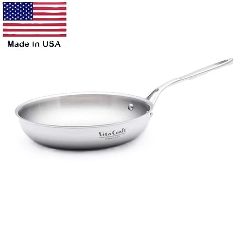 PRO SERIES 8¾-inch GOURMET SKILLET Omelet Pan 430 Induction Ready Stainless Steel Made in USA