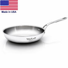 Load image into Gallery viewer, 9-Inch Gourmet Skillet | 5-Ply Magnetic Stainless Steel | Made in USA