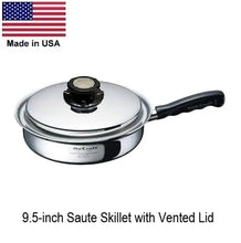 Load image into Gallery viewer, 11 Pc. Ultra-7 Set with Vented LIds 430 Magnetic Stainless Steel Made in USA