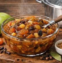 Load image into Gallery viewer, Apricot Apple Chutney a flavorful companion to pork, lamb, and chicken