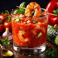 Load image into Gallery viewer, Authentic Spanish Gazpacho Recipe | Shrimp &amp; Avocado
