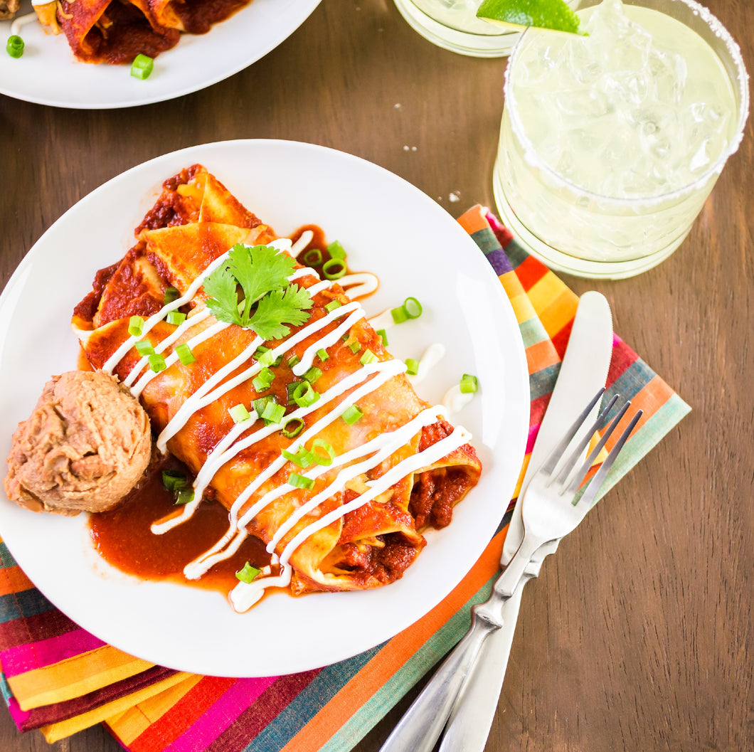Chicken Enchiladas in a spicey cream Mexican tomato sauce – Health
