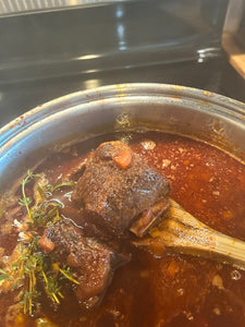BEEF SHORT RIBS in an Herb-Infused Wine Sauce