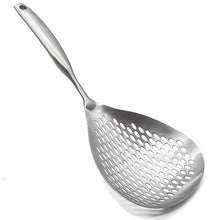 Load image into Gallery viewer, Large Skimmer Slotted Spoon – 304 Stainless Steel Spider Strainer Ladle