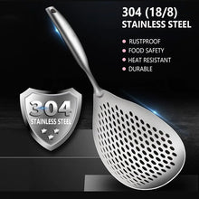 Load image into Gallery viewer, Large Skimmer Slotted Spoon – 304 Stainless Steel Spider Strainer Ladle