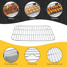 Load image into Gallery viewer, Set of (2) Lasagna Baking Roasting Pan Set 430 Gauge Stainless Steel