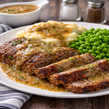 Load image into Gallery viewer, NJ Diner Meatloaf with Roasted Herbed Garlic Gravy