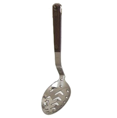 PIECED SERVING SPOON Thermo-Resin Handle Heavy Gauge 304 Stainless Steel