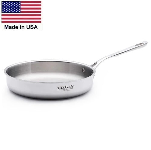 PRO SERIES Large 3 Qt. SAUTÉ PAN 430 Induction Ready Stainless Steel Made in USA