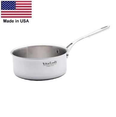 PRO SERIES 1½ Qt. SAUCEPAN 430 Induction Ready Stainless Steel Made in USA