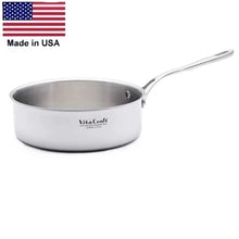 Load image into Gallery viewer, PRO SERIES Large SAUTÉ PAN 430 Induction Ready Stainless Steel Made in USA