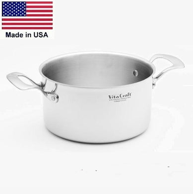 19 pc Health Craft 5-ply Nicromium Surgical Steel Cookware Set Pots Pans  Lids