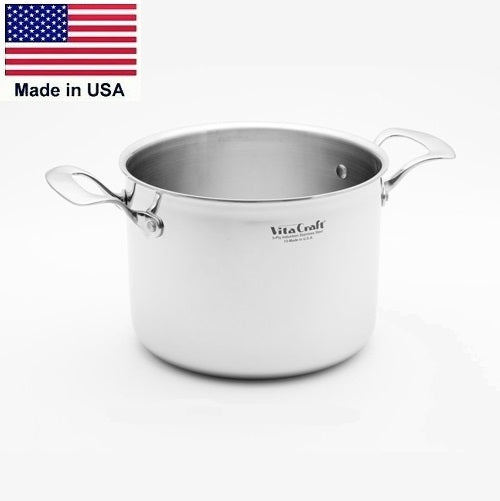 9.5-quart Stock Pot with Lid in 5-ply Stainless Steel » NUCU