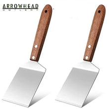 Load image into Gallery viewer, BOGO Mini SPATULA Turner with Wooden Handle and Stainless Steel Buy 1 Get 2