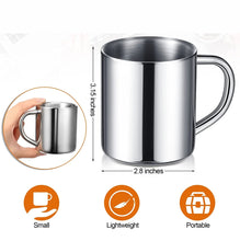 Load image into Gallery viewer, CLOSEOUT 10 LEFT - 7.5 oz. 304 Stainless Steel CUP Expresso, Tea, Child Cup insulated Hot or Cold