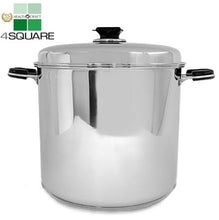 Load image into Gallery viewer, 7-Ply 30 Qt. STOCKPOT with Steam Control Lid and Culinary Basket Magnetic T304 Stainless Steel