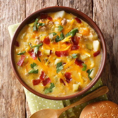 Cheeseburger Soup - New Jersey Diner Style