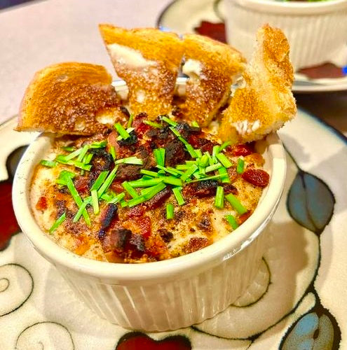 Baked Tuna Dip with Toast Points