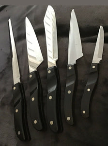 Vintage EKCO Arrowhead 5pc Kitchen Set with Wooden Holster Handmade in USA