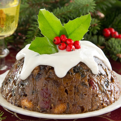 Christmas Figgy Pudding with Butter Cream Frosting