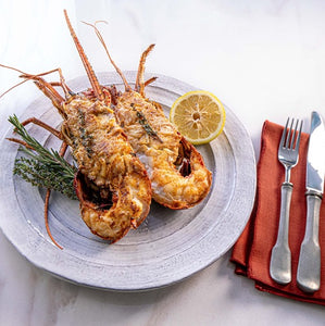 Crab-Stuffed Florida Lobster with Butter Sauce