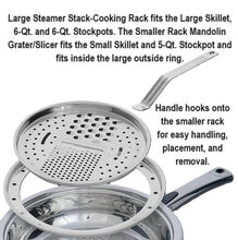 Load image into Gallery viewer, Steamer STACK COOKING Rack with Slicer Grater - A Must Have