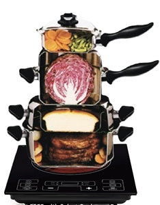 Large EGG POACHER Rack with 6 Cups 304 Stainless Steel fits 11-inch Skillet, 4.5, 6, 8-Qt