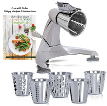 Load image into Gallery viewer, New Rotary Mandolin FOOD CUTTER with 3-Leg Suction Base