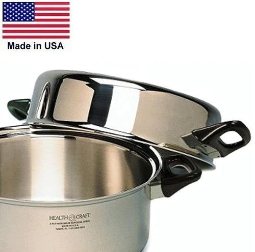 5Ply 4.5Qt Stockpot Dutch Oven LID ONLY T304s Stainless Steel Non-Mag –  Health Craft
