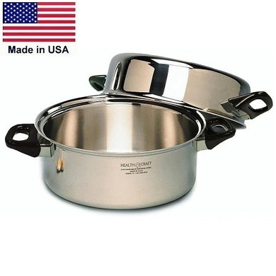 5-Ply 10½ Qt. Dutch Oven 6 Qt. with 4½ Qt. Lid Magnetic 439 Stainless Steel Made in USA