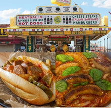 Load image into Gallery viewer, Sausage, Peppers and Onions Jersey Shore Boardwalk-Style.
