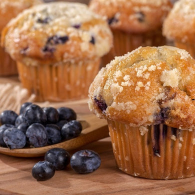 Blueberry Muffins New Jersey style homemade and excellent - Chef Charles Knight