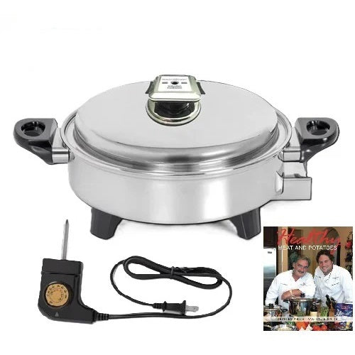 Health Craft 13-inch OIL CORE ELECTRIC SKILLET with Vented Lid