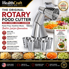 Load image into Gallery viewer, Rotary Mandolin Food Cutter with Round Suction Base | Updated Kitchen Kutter