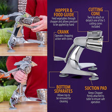 Load image into Gallery viewer, New Rotary Mandolin FOOD CUTTER with 3-Leg Suction Base