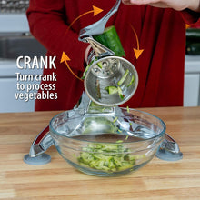 Load image into Gallery viewer, New Rotary Mandolin FOOD CUTTER with 3-Leg Suction Base