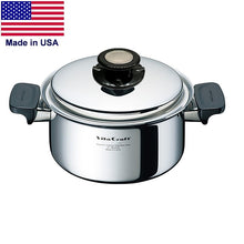 Load image into Gallery viewer, 3 Qt. Saucepot with Vented Lid 430 Magnetic Stainless Steel Made in the USA