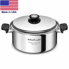 Load image into Gallery viewer, 6 Qt Stainless Steel Stock Pot with Lid | Waterless Cookware | Made in USA