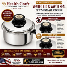 Load image into Gallery viewer, 2 Qt. Saucepan with Vented Lid 430 Magnetic Stainless Steel Made in the USA