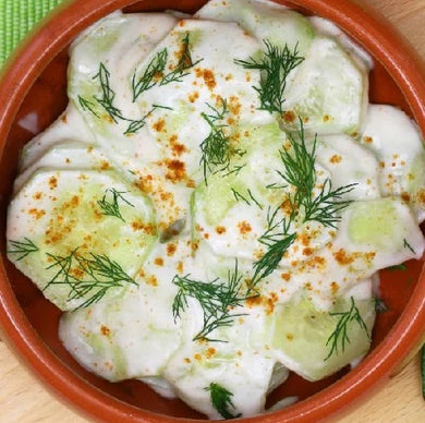 Refreshing Dill Sour Cream Cucumbers & Onion Salad by Chef David Knight see video