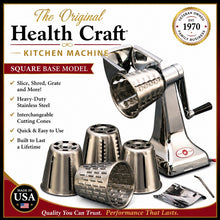 Load image into Gallery viewer, Original Rotary Mandolin FOOD CUTTER with Square Base - See Video