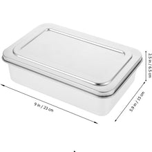 Load image into Gallery viewer, LAST ONE Meatloaf, Bread, Terrine Pan with LID 9 X 5-inch Safe Storage 18/0 Stainless Steel