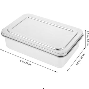LAST ONE Meatloaf, Bread, Terrine Pan with LID 9 X 5-inch Safe Storage 18/0 Stainless Steel