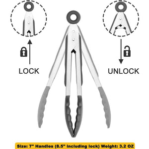 PRO SERIES 3 Pc TONG SET High Quality Stainless Steel