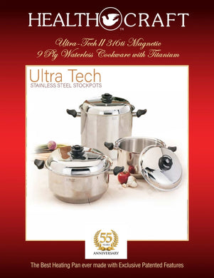 Ultra-Tech II 316ti Surgical Stainless Steel 9ply Cookware w/Titanium ...