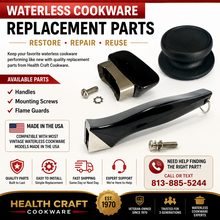 Load image into Gallery viewer, Waterless Cookware Replacement Parts | Handles, Knobs, Screws &amp; Flame Guards