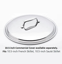 Load image into Gallery viewer, Pro-Series 5-ply Bonded Stainless Steel 10½ inch Gourmet Skillet