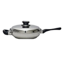 Load image into Gallery viewer, 7-Ply 11-inch Gourmet SKILLET w/Steam Control Lid Magnetic T304 Surgical Stainless Steel
