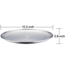 Load image into Gallery viewer, 10-inch PIZZA PAN or Dinner Plate 18/0-gauge Commercial Stainless Steel - See Recipe